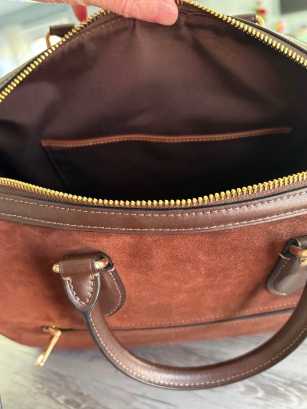 Large Coach Rowan - Suede - Picture 7 of 7